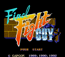 Final Fight Guy (Japan) Title Screen